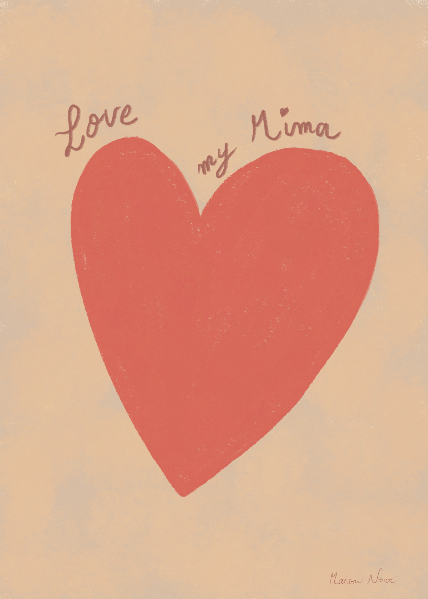 Affiche Love my Mima